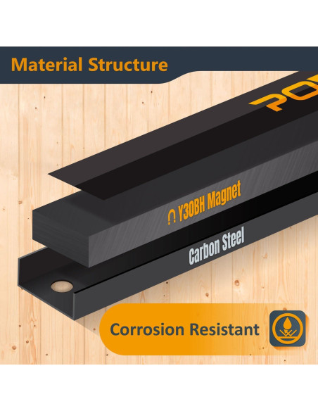 Barra Magnética para Herramientas POWERTEC 30.48 cm 4PK