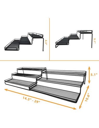 Organizador de Especias Expandible DOTORYDESIGN 3 Niveles 37-73.9 cm