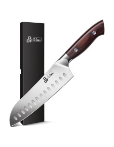 Cuchillo Santoku DDF iohEF 7" Acero Inoxidable Japonés Ergonómico