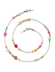 Cadena de Gafas YN02 con Perlas Coloridas y Cristales