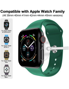 Cable de Carga Magnético USB C xiwxi para Apple Watch 2M Blanco 2