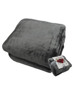 Manta Solarón Reina Extra Grande 430 GSM Franela Gris Profundo