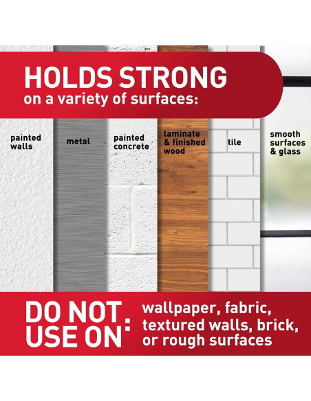 Ganchos de Pared Command 3M, 30 Ganchos Transparentes, 32 Tiras