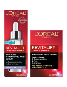 Kit Antienvejecimiento L'Oreal Revitalift Suero + Hidratante 2