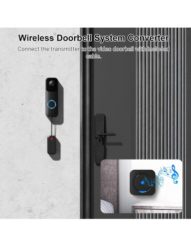 Extensor de Timbre Inalámbrico BESIMLIVE para Blink Video Doorbell