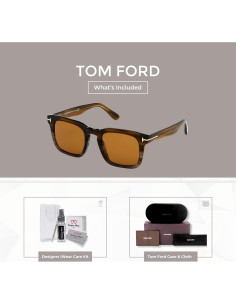 Gafas de sol cuadradas Tom Ford Dax FT0751 con kit iWear 2