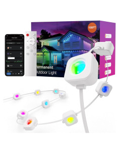 Luces Exteriores LED RGB 30.48m Fitop, IP67, Control APP/Voz