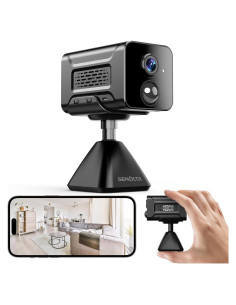 Cámara Espía Inalámbrica 2K HD con Audio y Detección AI