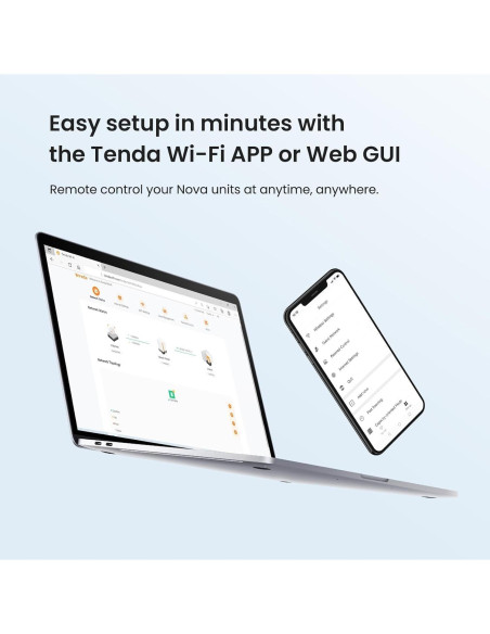 Tenda AX1500 Mesh WiFi 6 Nova MX3 - Cubre 325 m - Paquete de 3