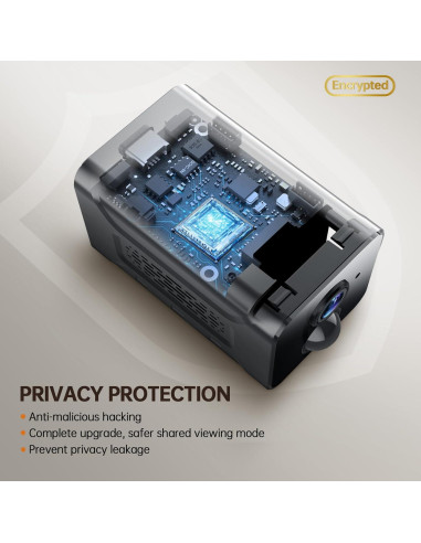 Cámara Espía Inalámbrica 2K HD con Audio y Detección AI