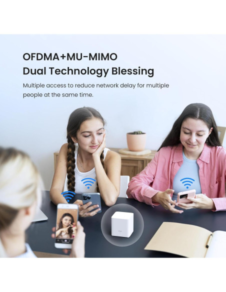 Tenda AX1500 Mesh WiFi 6 Nova MX3 - Cubre 325 m - Paquete de 3