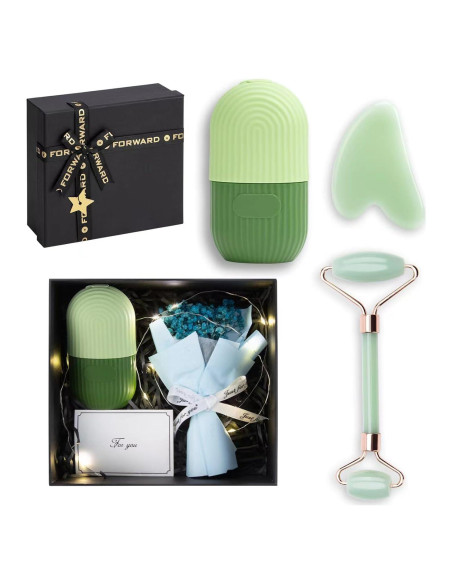 Rodillo de Hielo Facial Bestmemories + Gua Sha + Molde de Silicona