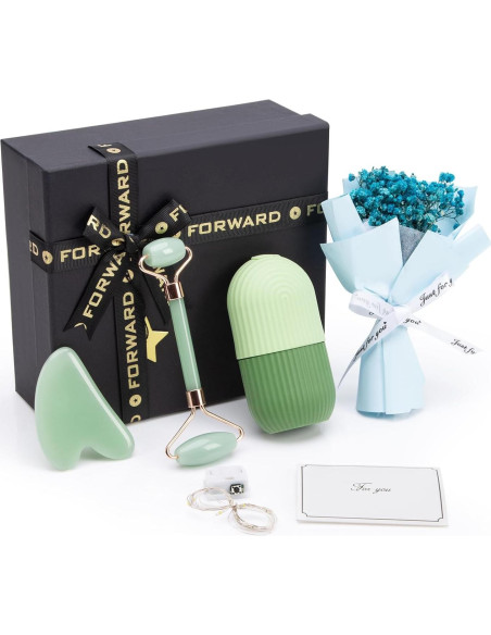 Rodillo de Hielo Facial Bestmemories + Gua Sha + Molde de Silicona