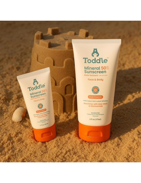 Protector Solar Mineral Toddle SPF 50 Niños 48.19g Sin Residuos