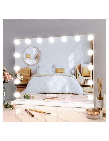 Espejo de Tocador GAOMON Iluminado 58.4x45.7cm LED 3X