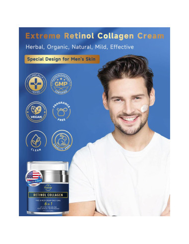 Crema Facial 6 en 1 para Hombres Felicemy 50 ml Hidratante Antienvejecimiento