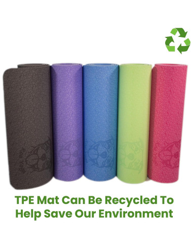 Esterilla de Yoga Koa TPE Antideslizante 1.83m Azul