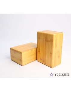 Juego de Bloques de Yoga de Bambú Yogikuti - 2 Piezas, Ecológico 2