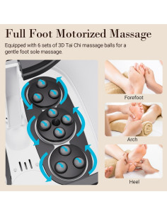 Masajeador de pies Shiatsu motorizado CUPILO con calor y control remoto 2