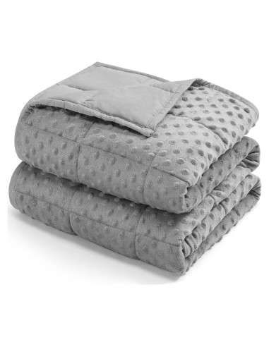 Manta con peso Kivik 6.8 kg 152x203 cm gris reversible