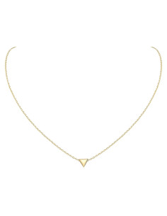 Collar Personalizado ChicSilver de Plata Esterlina 925 Triángulo 40.6 cm