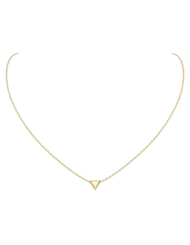 Collar Personalizado ChicSilver de Plata Esterlina 925 Triángulo 40.6 cm