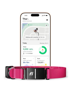 Collar Inteligente para Perros Fi Serie 3+ - GPS, Salud y Alertas