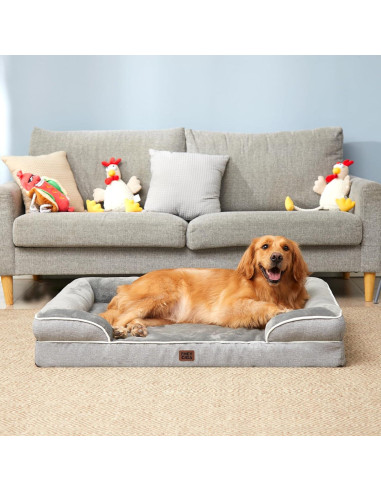Cama ortopédica para perros grandes EHEYCIGA 112x81cm viscoelástica