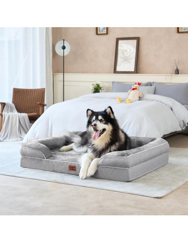 Cama ortopédica para perros grandes EHEYCIGA 112x81cm viscoelástica