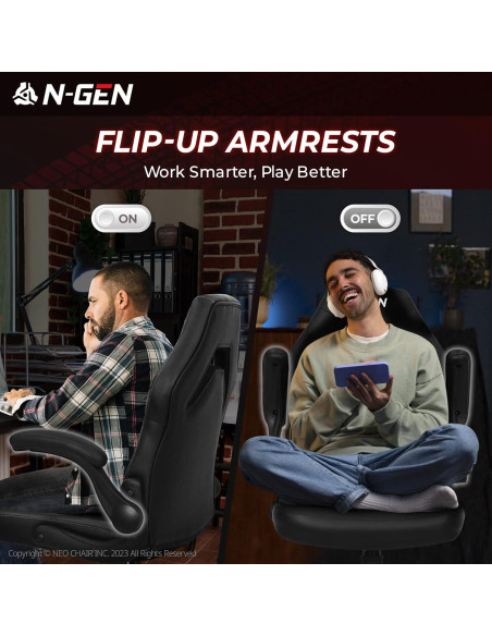 Silla de Videojuegos Ergonómica NEO CHAIR Ajustable Negro
