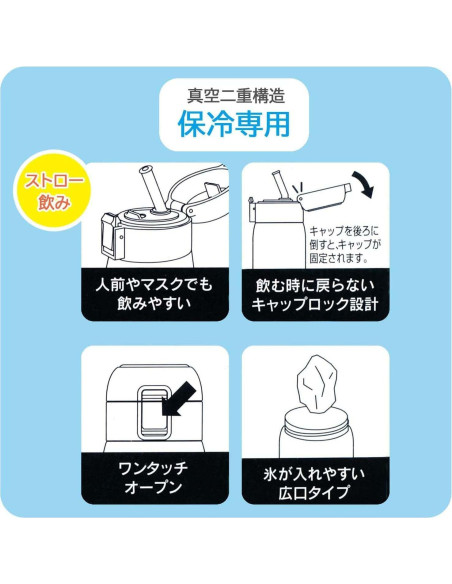 Botella de Agua Acero Inoxidable Skater STOT3ST-A 350 ml