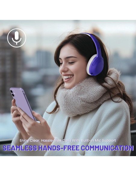 Auriculares Inalámbricos LexonElec G300 con ANC, Púrpura Auriculares Inalámbricos LexonElec G300 con ANC, Púrpura