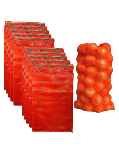 Bolsas de Malla Reutilizables Firdnyohs 10 Unidades Naranja 85x59cm
