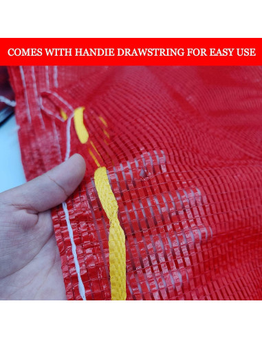 Bolsas de Malla Reutilizables Firdnyohs 10 Unidades Naranja 85x59cm