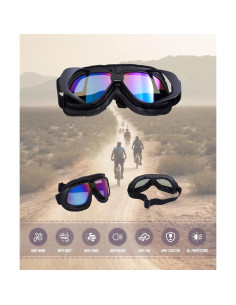 Gafas de Motocicleta CRG Sports Vintage Unisex con Lente UV 2