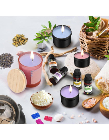 Kit de Fabricación de Velas Oligar 1.2 kg con Derretidor