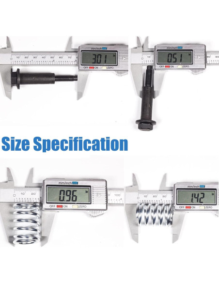 Kit de Tornillos y Tuercas de Escape BEONEO M8x1.25 82mm