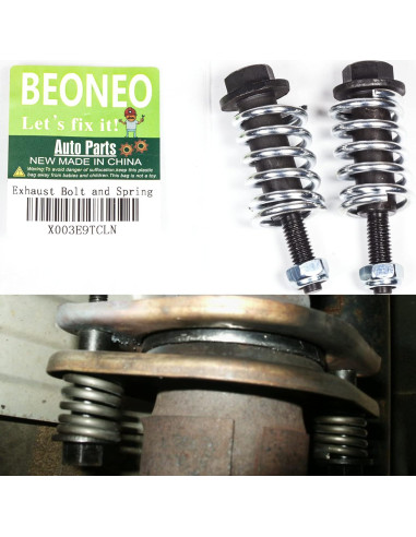 Kit de Tornillos y Tuercas de Escape BEONEO M8x1.25 82mm