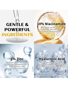 Suero Facial Niacinamida 10% + Zinc 1% KIUORET 30ml 2