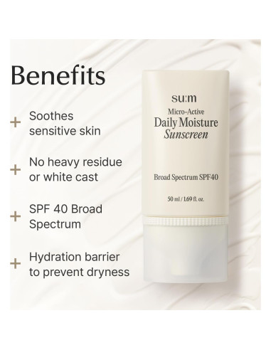 Protector Solar Su:m Micro-Active SPF 40 49.6 ml - Hidratante