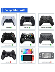 Tapas de agarre para pulgar Gabxy para PS5, Switch y Xbox 2