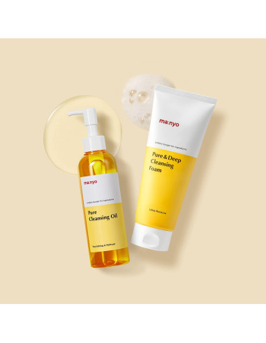 Set Doble Limpieza Facial Ma:nyo - Aceite y Espuma 198 ml