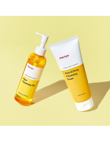 Set Doble Limpieza Facial Ma:nyo - Aceite y Espuma 198 ml