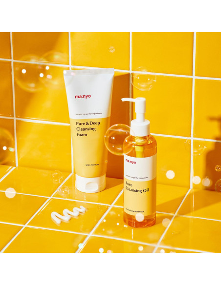 Set Doble Limpieza Facial Ma:nyo - Aceite y Espuma 198 ml