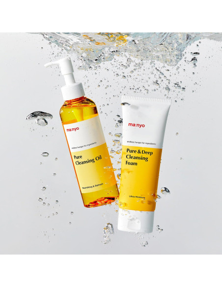 Set Doble Limpieza Facial Ma:nyo - Aceite y Espuma 198 ml