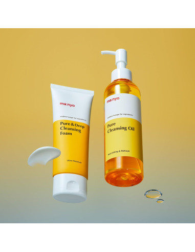 Set Doble Limpieza Facial Ma:nyo - Aceite y Espuma 198 ml