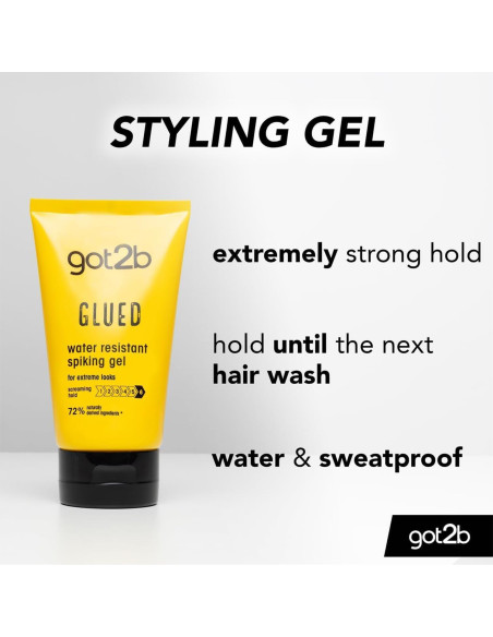 Gel Fijador Schwarzkopf Got2b Glued 150ml - Paquete de 2