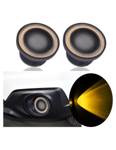 2 Luces de Niebla LED IHOTDER Ojo de Ángel Amarillo 18W