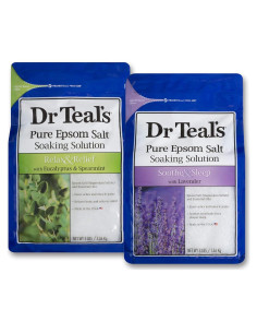 Juego de Sales de Epsom Dr Teal 2x1.36kg Eucalipto y Lavanda