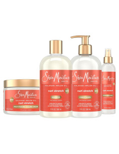 Paquete de Cuidado para Rizos SheaMoisture - Champú, Acondicionador, Crema y Spray